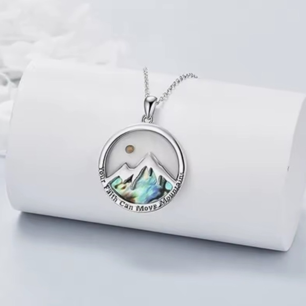 New “your faith can move mountains” necklace